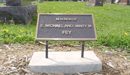 Cemetery Dedication Plaque
